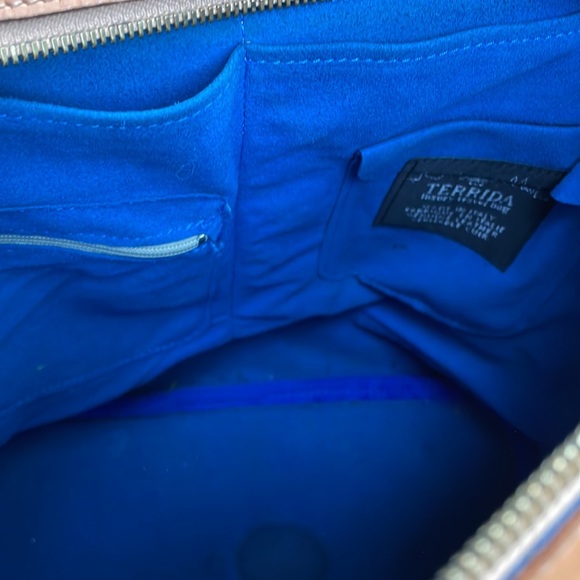 TERRIDA LEATHER LUXURY VENETIAN MURANO LARGE TRAVEL BAG / BACKPACK - Picture 10 of 15